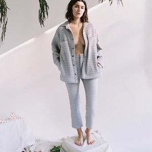 Aniela Parys Kalypso Waffle Pant in Natural